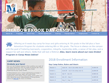 Tablet Screenshot of daycamp.meadowbrook-ma.org